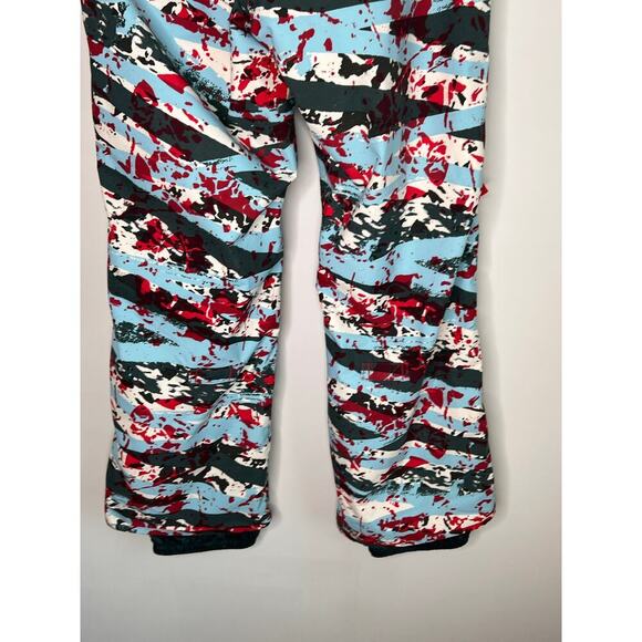 Burton Society DRYRIDE Paint Splatter Snowboard Pants Green Multi Women's Size S - Picture 9 of 13
